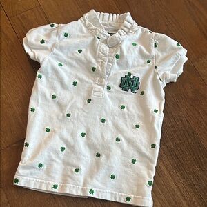 Toddler girl Notre Dame shirt